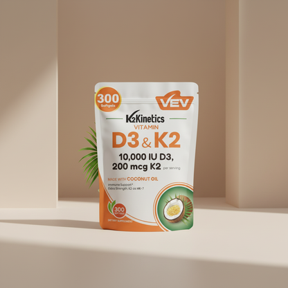K2Kinetics D3 + K2 Daily Support Bone Strength & Calcium Balance
